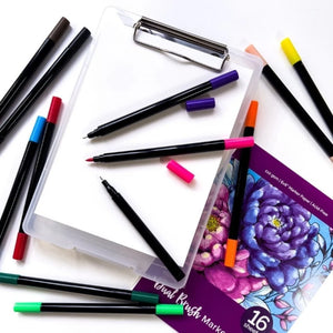 Elements Dual Brush Tip Marker Set (30 Pieces)