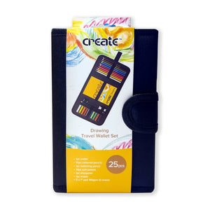 Create Drawing Travel Bag Set (25 Pieces)