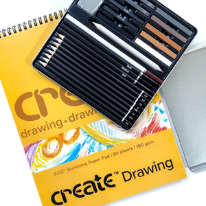 Create Sketching Bundle Set (27 Pieces)