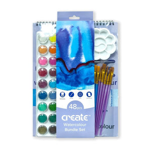 Create Watercolour Bundle Set (40 Pieces)