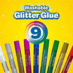 Crayola Washable Glitter Glue (9 Pack)