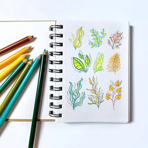 Elements Wire-O Hard Cover Sketch Book Portrait - A6