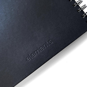 Elements Wire-O Black Sketch Book Black Paper Portrait - A3