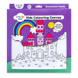 Create Kids Colouring Canvas - Enchanted Castle