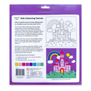 Create Kids Colouring Canvas - Enchanted Castle