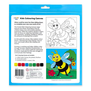 Create Kids Colouring Canvas - Busy Bee