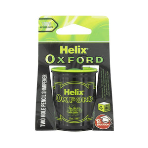 Helix Oxford Marble Barrel Two Hole Sharpener - Green