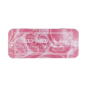 Helix Oxford Maths Set in Tin - Marble Pink
