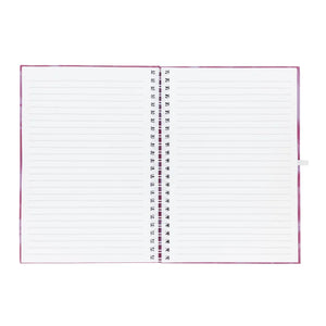 Helix Oxford Spiral Notebook A5 - Marble Pink