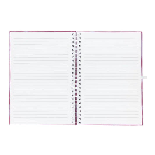 Helix Oxford Spiral Notebook A5 - Marble Pink