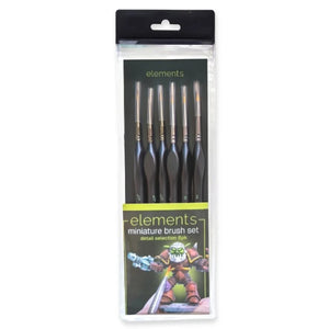 Elements Miniature Painting Brush Set (6 Pack)