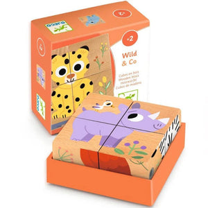 Djeco Wooden Puzzle - Wild Animals 