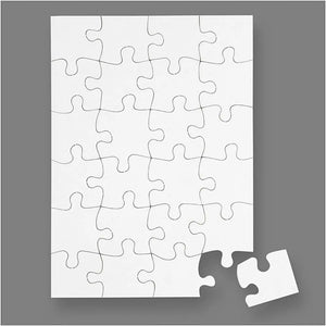Jigsaw Puzzle - A5 White (16 Pack)