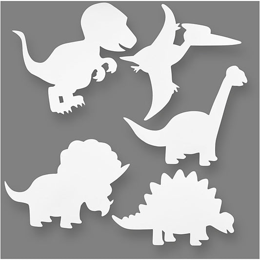 Dinosaur, White, H: 15-22 Cm, W: 24-25 Cm, 230 G