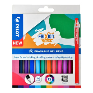 Pilot Frixion Ball Sticks Erasable Gel Pens (12 Pack)