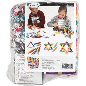 Glitter and Wood Sticks