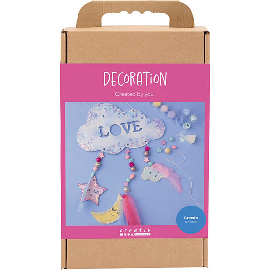 Craft Kit Decoration - Cloud Moon Star Glitter Colours