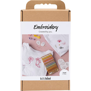 Craft Kit Embroidery - T-shirt White