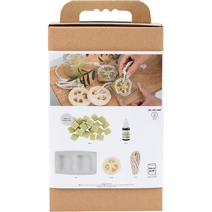 Craft Kit Soap Making, Loofah, olive green, 1 pack