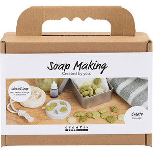 Mini Craft Kit Soap Making - Seashells Olive Green
