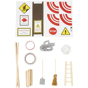 Mini Craft Kit Elf door - Under Construction (1 Pack)