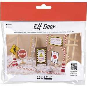 Mini Craft Kit Elf door - Under Construction (1 Pack)
