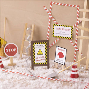 Mini Craft Kit Elf door - Under Construction (1 Pack)