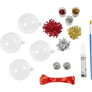 Mini Christmas Craft Kit - Baubles Sequins