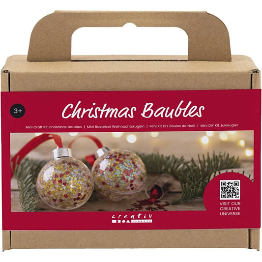 Mini Christmas Craft Kit - Baubles Sequins