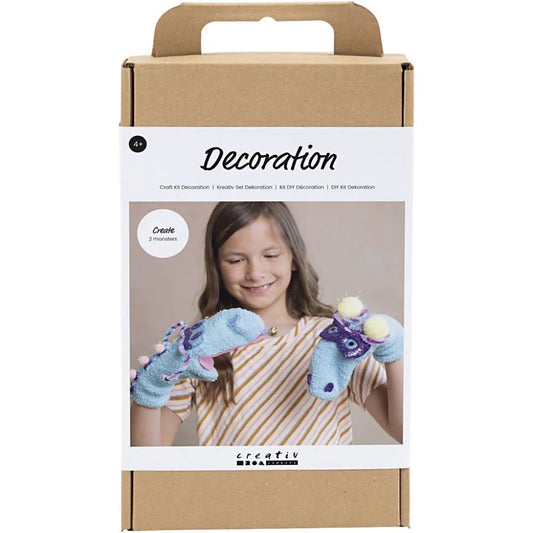 Craft Kit Decoration - Sock Monster Puppet
