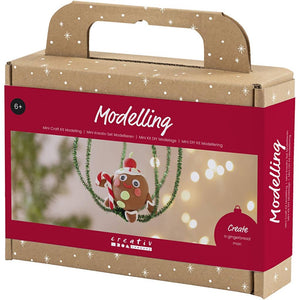 Mini Christmas Craft Kit - Clay Gingerbread Man 