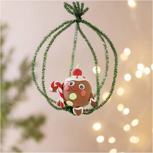 Mini Christmas Craft Kit - Clay Gingerbread Man 