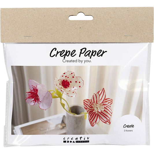 Mini Craft Kit - Crepe Paper Pastel Flowers