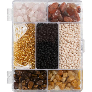 Craft Mix Jewellery Crystals - Assorted Brown Colours