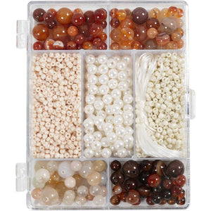 Craft Mix Jewellery - Natural Agates (Autumn Colours)