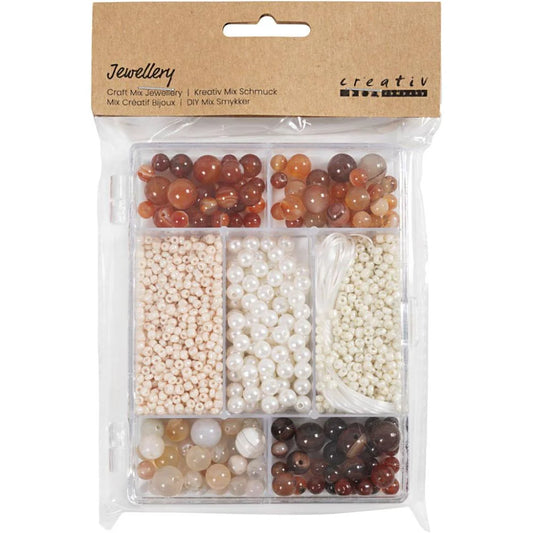 Craft Mix Jewellery - Natural Agates (Autumn Colours)