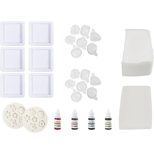 Craft Kit Soap Making - 2 Holes Blue Green Orange