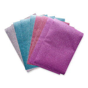 Dovecraft A5 Premium Adhesive Glitter Card - Pastel Colours (12 Sheets)