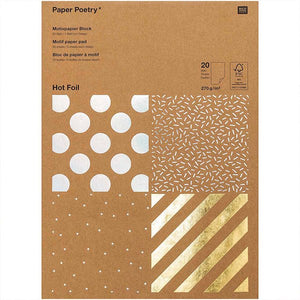 MOTIF PAPER PAD KRAFTPAPER, STRIPES