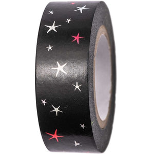 TAPE, BLACK WITH STARS