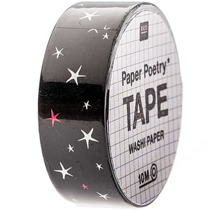 TAPE, BLACK WITH STARS