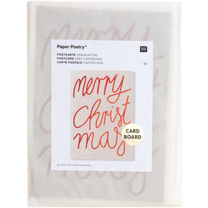 POSTCARD, M. CHRISTM. FSC MIX GREY