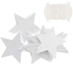 Paper Poetry Paper pendant star white-glitter