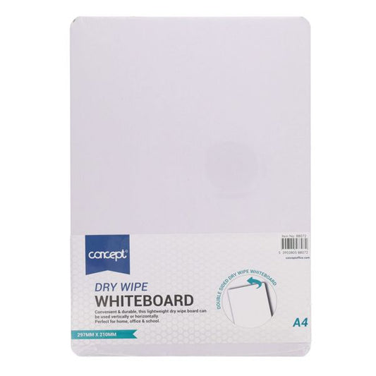 Premier Office A4 Coloured Dry Wipe Board - White