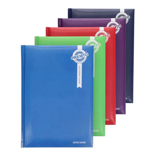  Premto A5 Week To View Academic Diary - 2025 to 2026