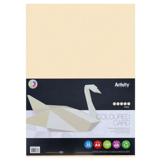 A3 160gsm Card - Ivory (Pack of 25)