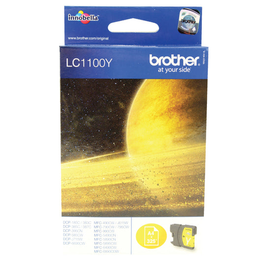 Brother LC1100Y Inkjet Cartridge Yellow LC1100Y