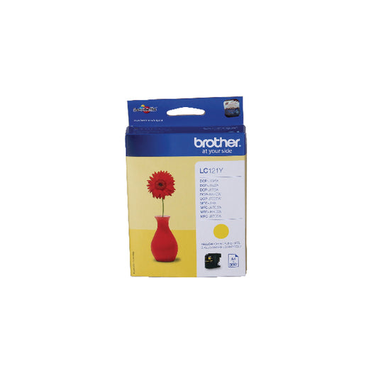 Brother LC121Y Inkjet Cartridge Multipack Yellow LC121Y