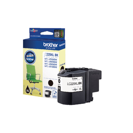 Brother LC229XLBK Inkjet Cartridge High Yield Black LC229XLBK