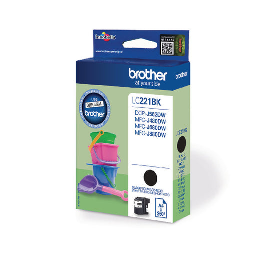 Brother LC221BK Inkjet Cartridge Black LC221BK